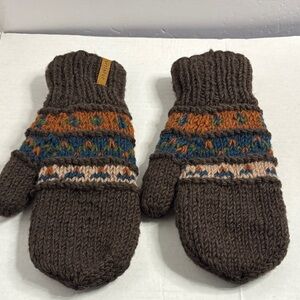 Turtle Fur Tyler Wool Flippy Mittens hand-knit, fleece-lined mittens. NWOT